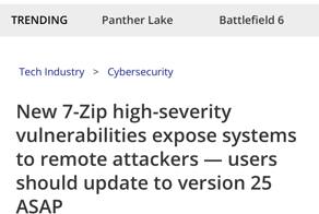 Срочно обновляем 7-Zip — в популярном архиваторе нашли критическую уязвимость