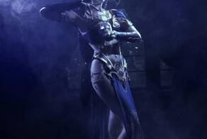 Keller в образе богини Шар из Baldur’s Gate 3