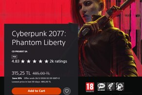 Дополнение Phantom Liberty для Cyberpunk 2077 сейчас доступно в PS Store по рекордно низкой цене