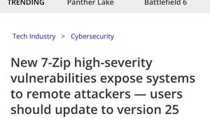 Срочно обновляем 7-Zip — в популярном архиваторе нашли критическую уязвимость