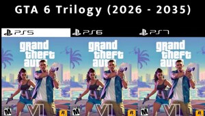 Показали как будут выглядеть следующие 3 игры серии Grand Theft Auto на новых поколениях PlayStation