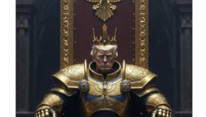 А кто Хорус: Трамп на своём официальном аккаунте выкатил нейро арт, где он Император Человечества из Warhammer 40000 