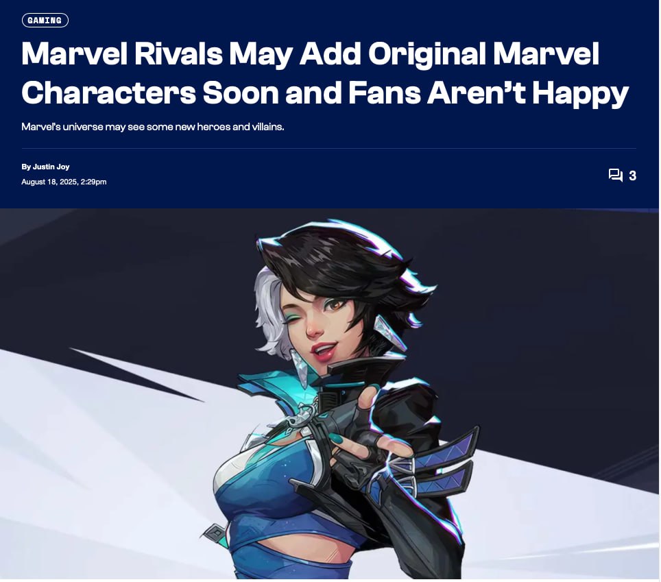 В Marvel Rivals появятся полностью оригинальные персонажи
