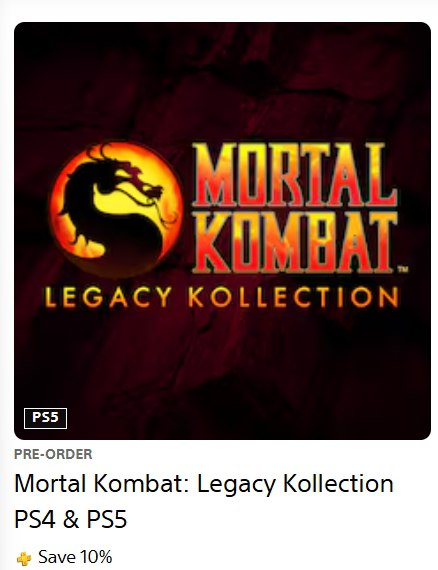 В PS Store открылись предзаказы на Mortal Kombat: Legacy Kollection