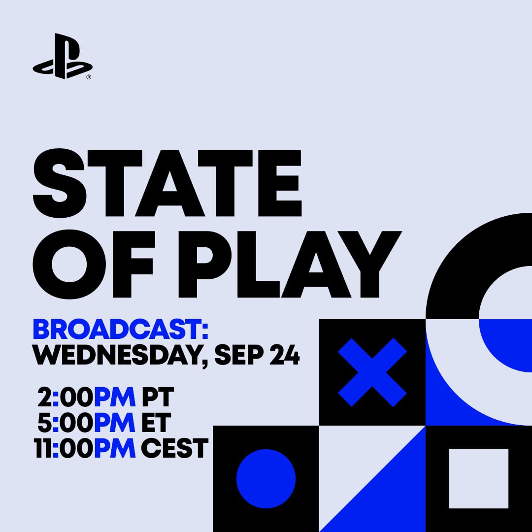 Конференция Sony State of Play пройдёт в полночь с 24 на 25 сентября