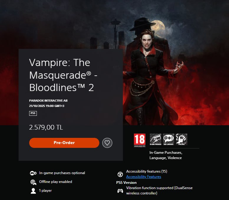 Vampire The Masquerade – Bloodlines 2 провалилась — игра собрала всего 67/100 на Metacritic и 66/100 на OpenCritic
