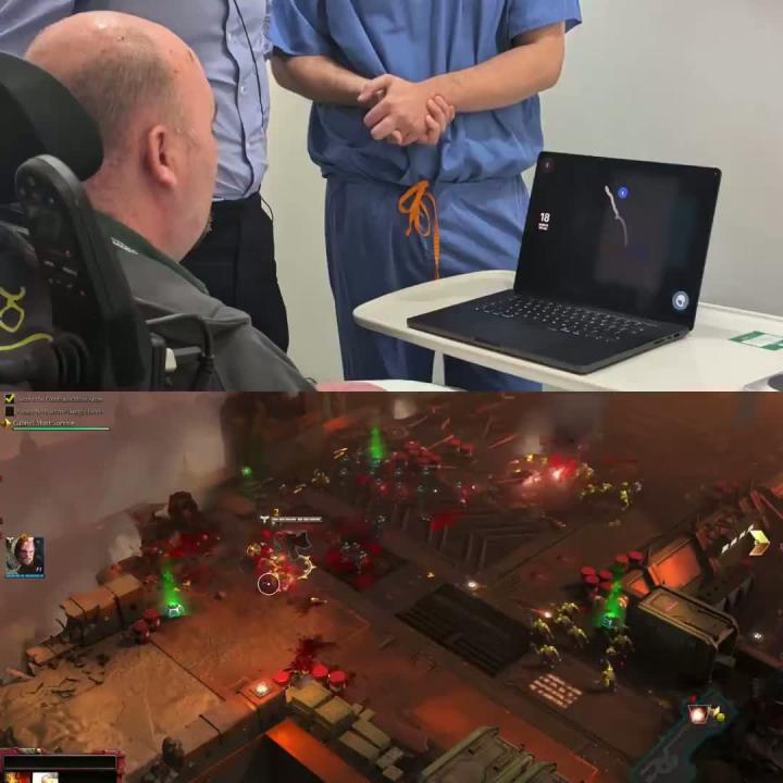 Парализованному пациенту вживили чип Neuralink, чтобы он мог играть в свою любимую Dawn of War III силой мысли