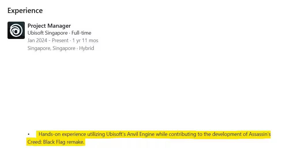В сети нашли еще одно подтверждение разработки ремейка Assassin’s Creed: Black Flag