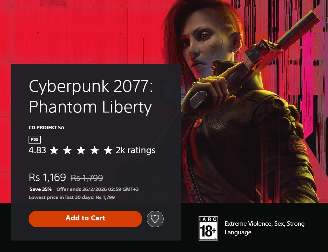 Дополнение Phantom Liberty для Cyberpunk 2077 сейчас доступно в PS Store по рекордно низкой цене